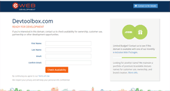 Desktop Screenshot of devtoolbox.com